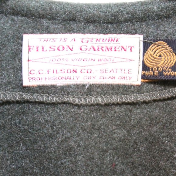 Filson Garment Mackinaw Button Front Vest H11185 - Picture 5 of 11
